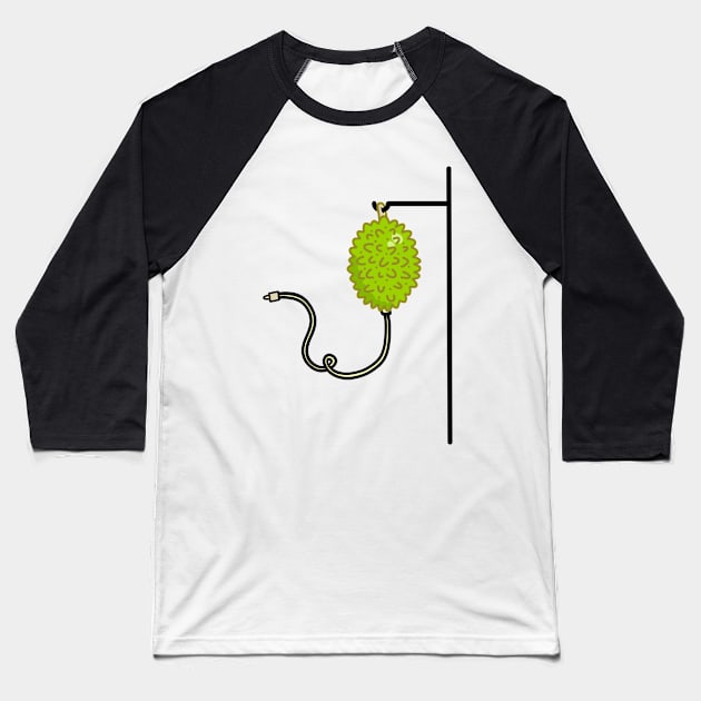 Durian IV Drip Baseball T-Shirt by SubtleSplit